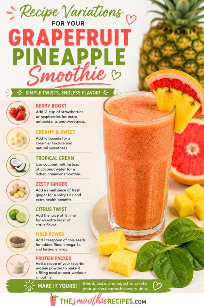grapefruit and pineapple smoothie recipe Variations