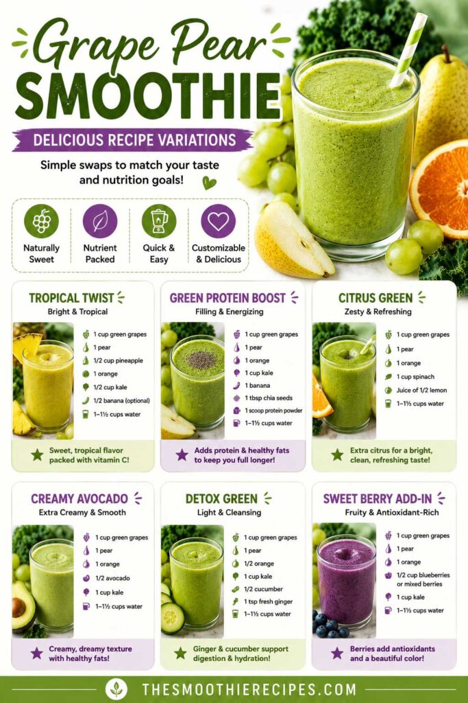 healthy grape smoothie recipe Variations