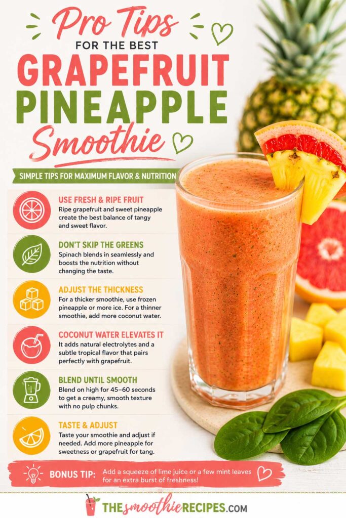 healthy grapefruit smoothie vitamin C smoothie pro tips