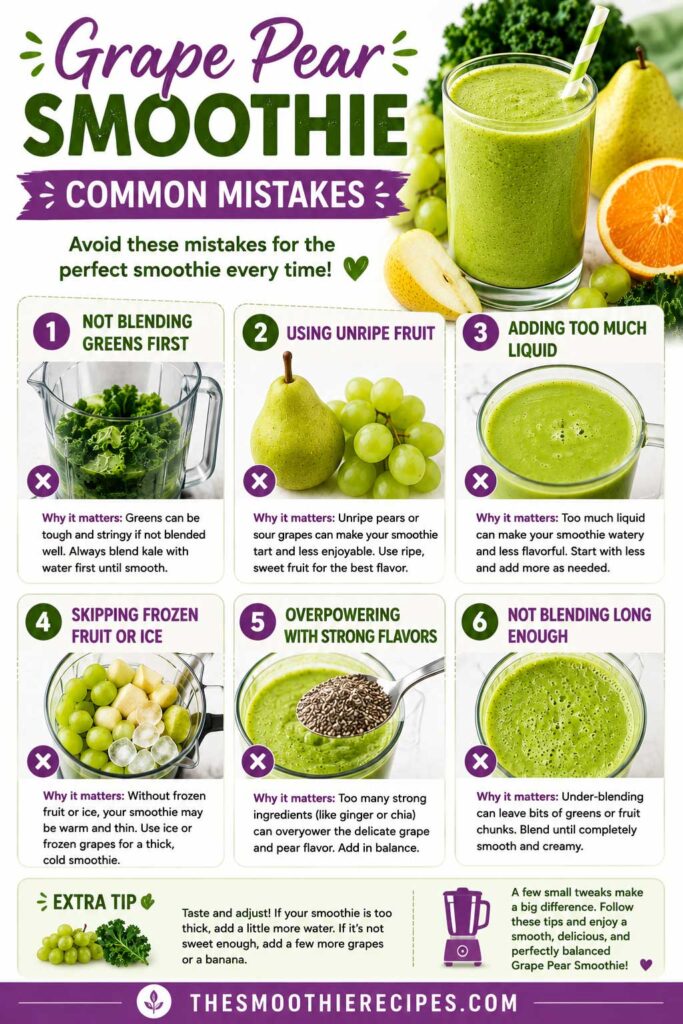 pear smoothie recipe Common Mistakes to Avoid