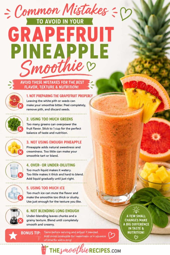 pineapple grapefruit smoothie recipe Common Mistakes to Avoid