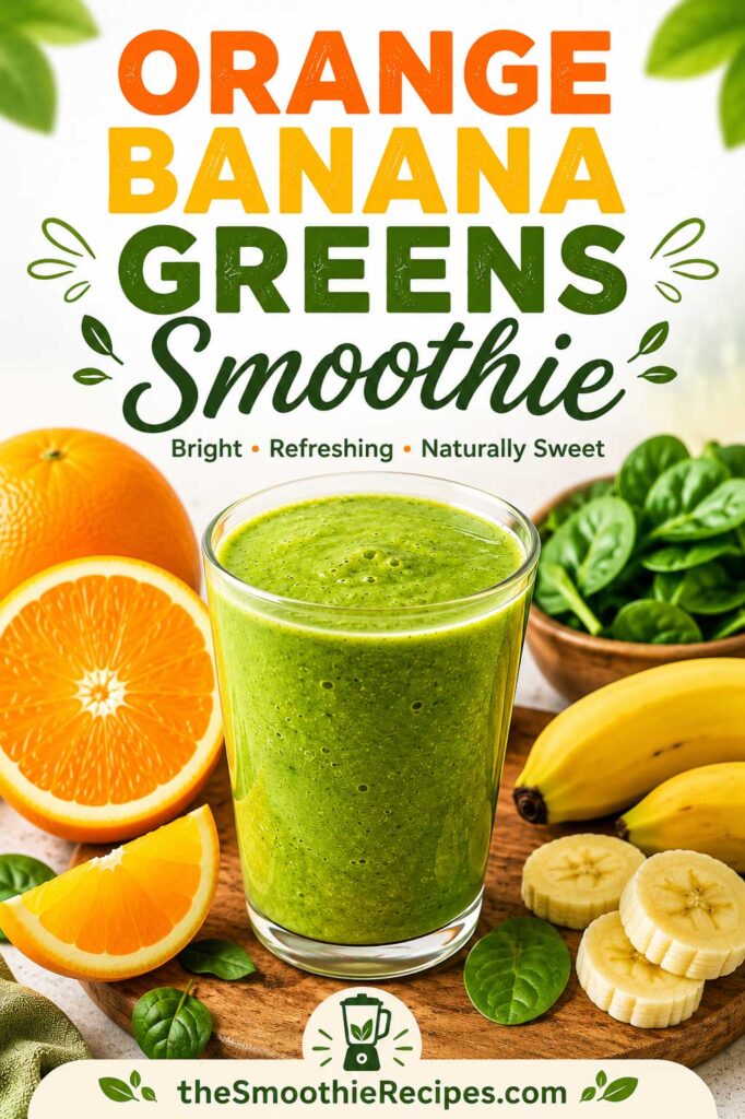 How to Make an Orange Banana Greens Smoothie