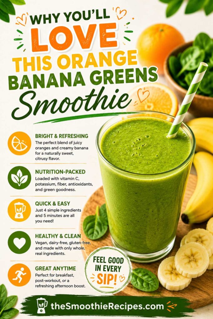 Orange Banana Greens Smoothie recipe people love