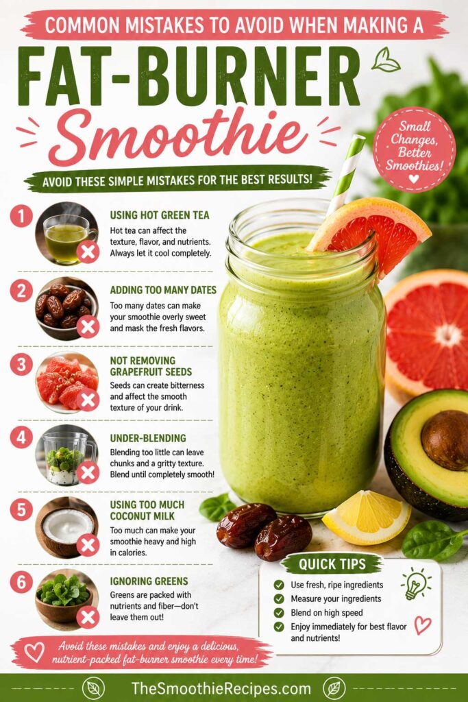 green tea grapefruit smoothie Common Mistakes to Avoid