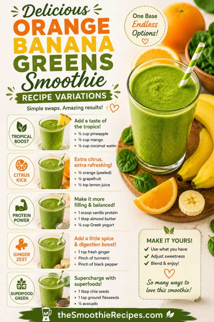 orange banana smoothie vitamin c smoothie Recipe Variations