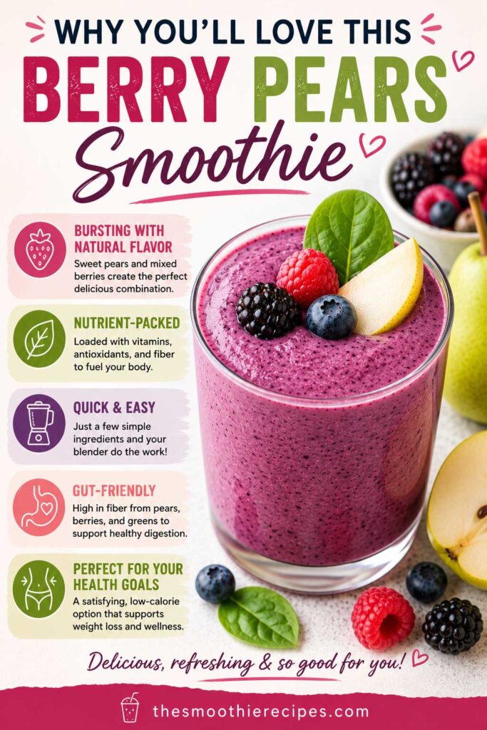 why people love berry pear smoothie recipe
