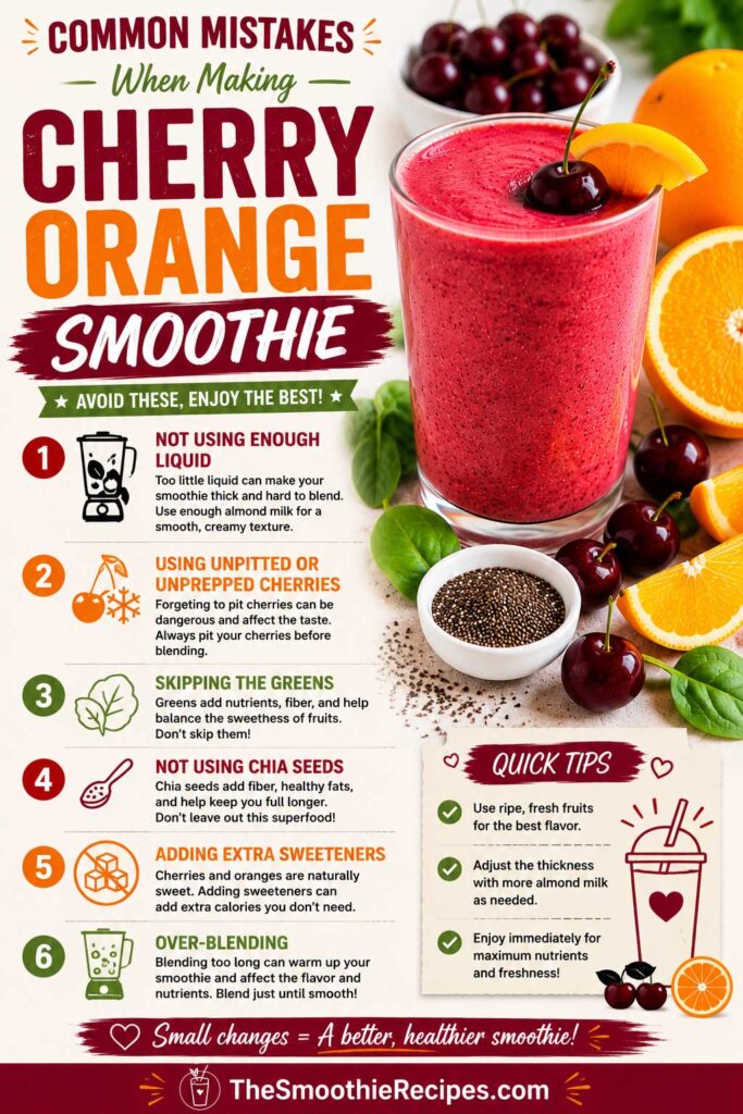 Common Mistakes To Avoid for antioxidant smoothie recipe with cherries
