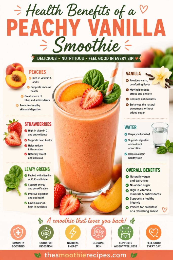 Health Benefits of green smoothie with peaches easy smoothie recipe