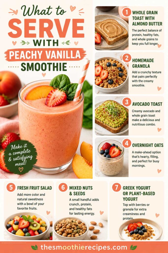What to Serve with a Peachy Vanilla Smoothie recipe