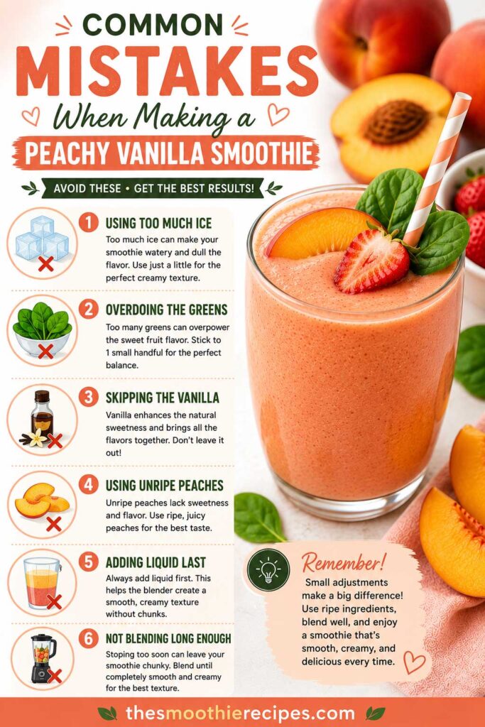 strawberry peach smoothie Common Mistakes to Avoid