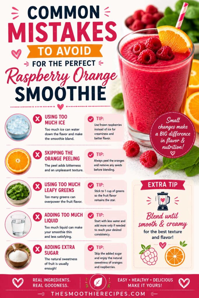 vegan raspberry smoothie Common Mistakes to Avoid