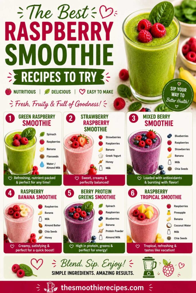 Green Raspberry Smoothie Variations recipe