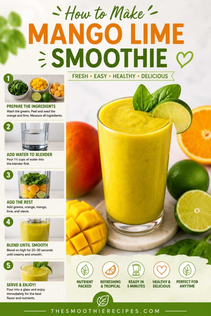 How to Make a Mango Lime Smoothie recipe