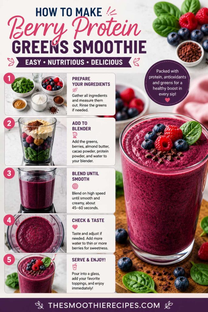 How to make berry protein smoothie recipe high protein smoothie
