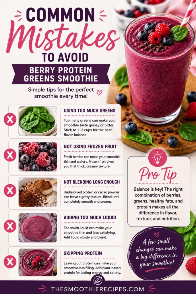 berry protein smoothie healthy berry smoothie Common Mistakes to Avoid