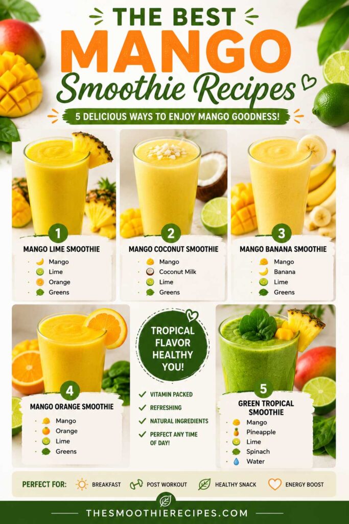mango breakfast smoothie recipes