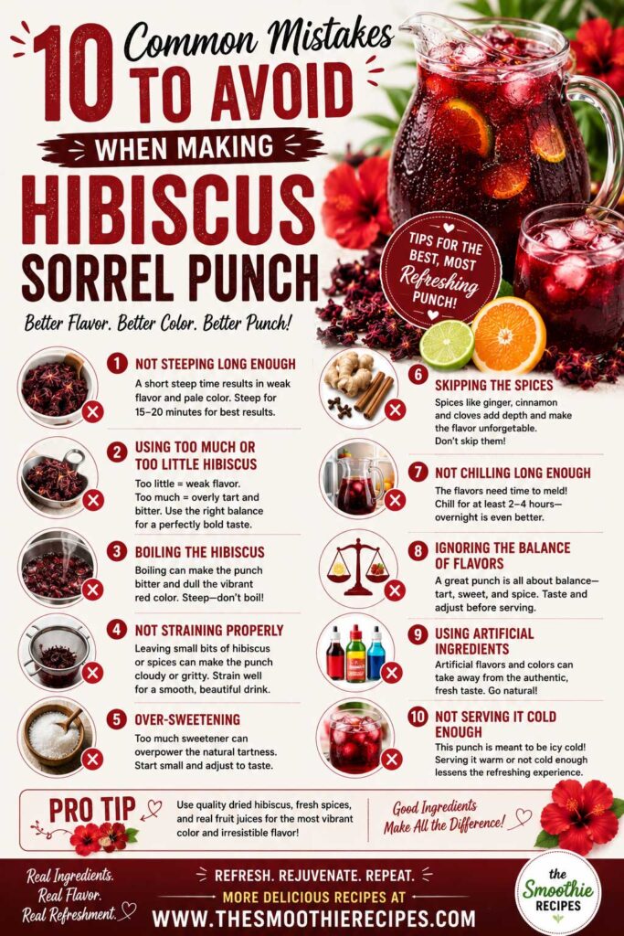 Common hibiscus sorrel punch mistakes to avoid