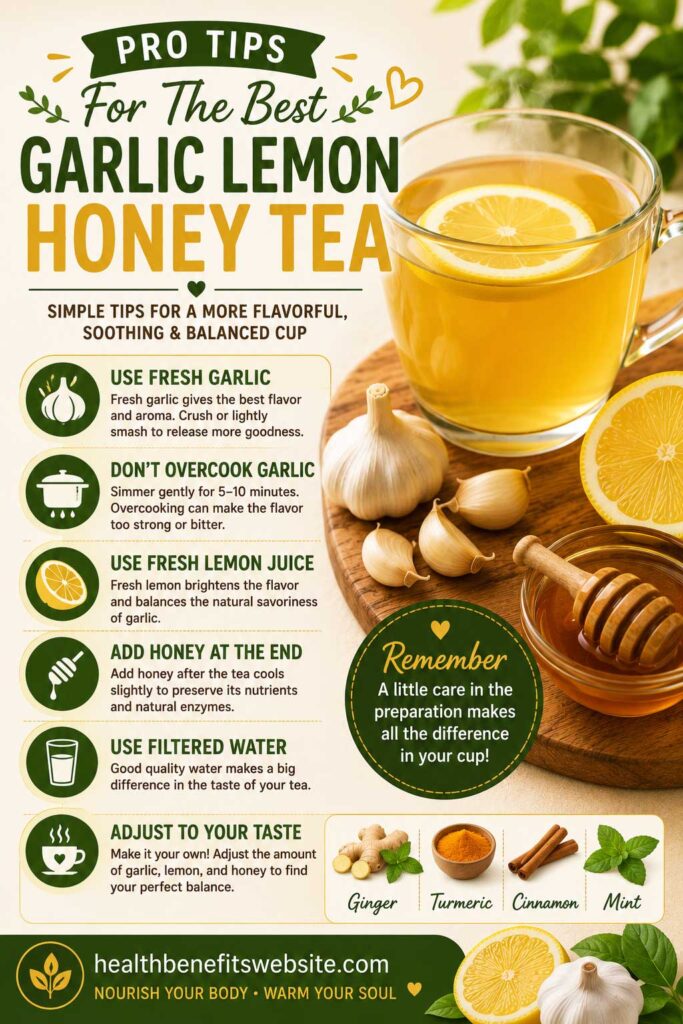 Garlic lemon honey tea recipe pro tips