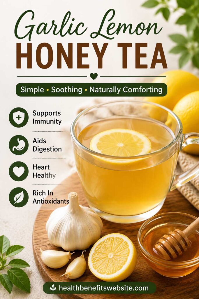 Health Benefits Of Garlic Lemon Honey Tea