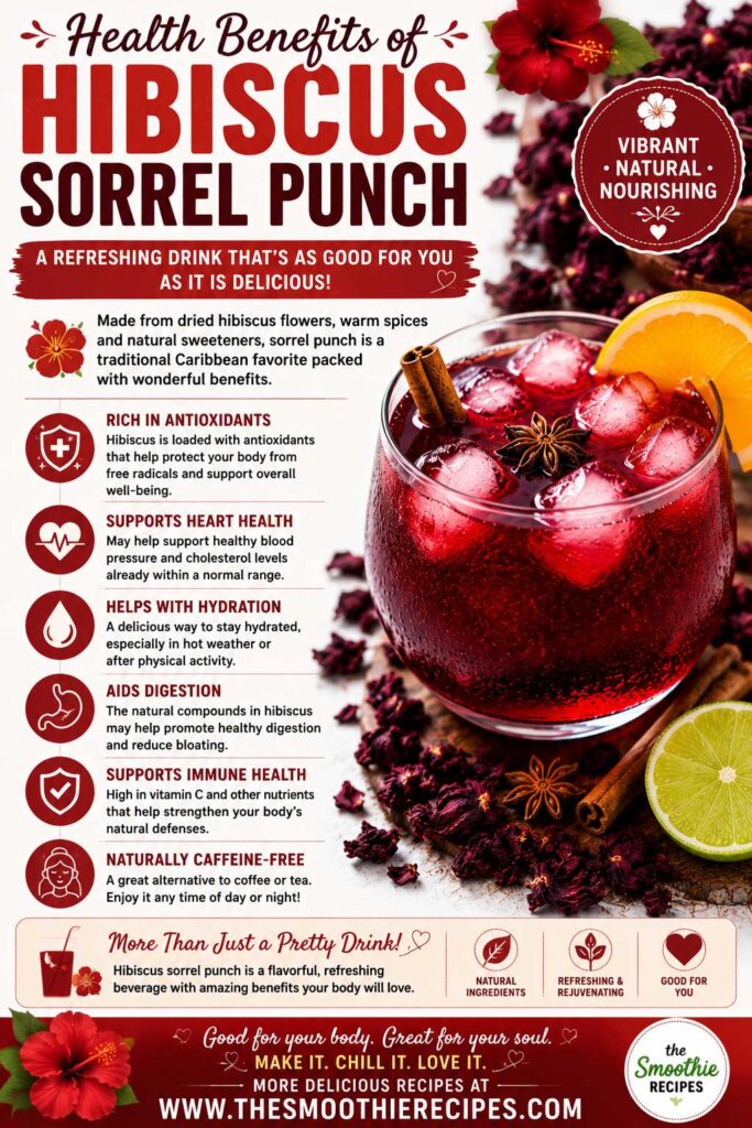 Health benefits of hibiscus sorrel punch