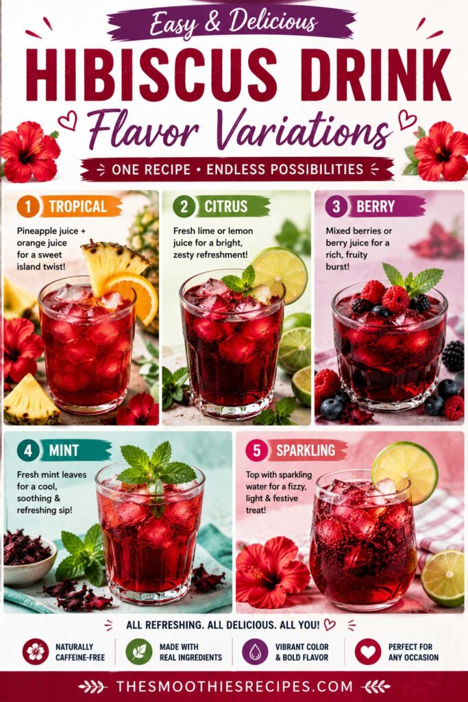 Hibiscus Drink Recipe Flavor Variations