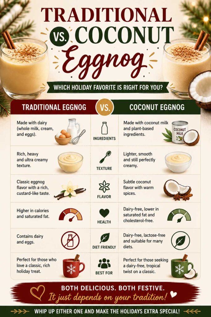 Holiday eggnog showdown traditional vs coconut