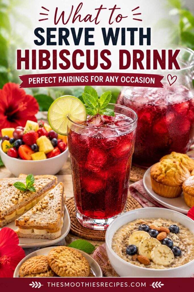 Perfect pairings with hibiscus drink