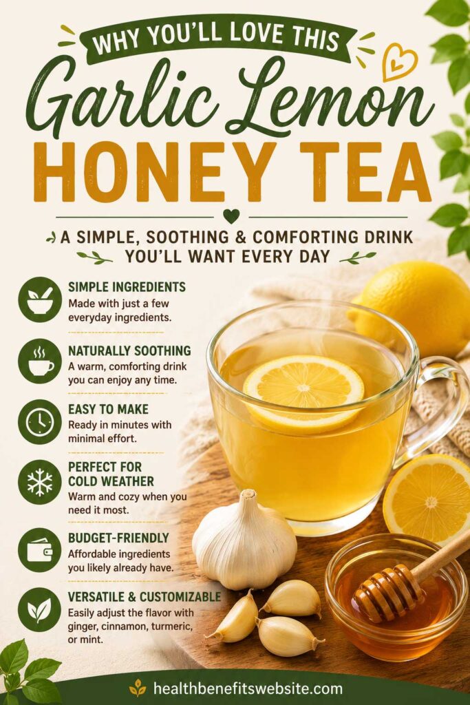 You will Love Garlic Lemon Honey Tea