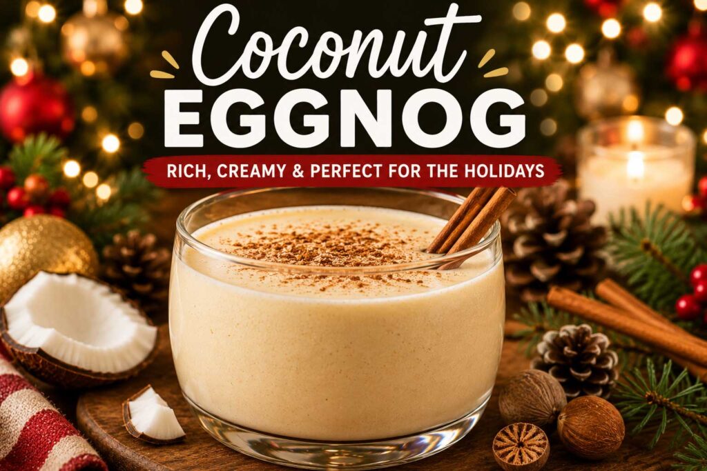 coconut milk eggnog recipe holiday drink