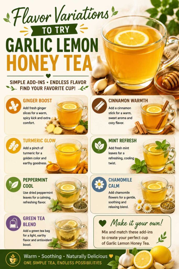 homemade wellness tea garlic lemon drink Flavor Variations To Try