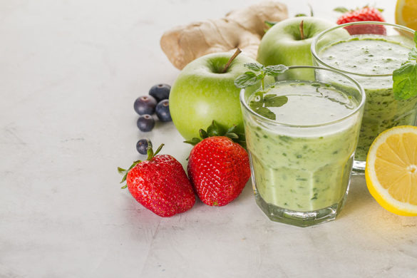 Cucumber Banana Basil Smoothie