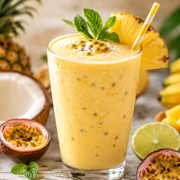 pina colada with passion fruit smoothie recipe