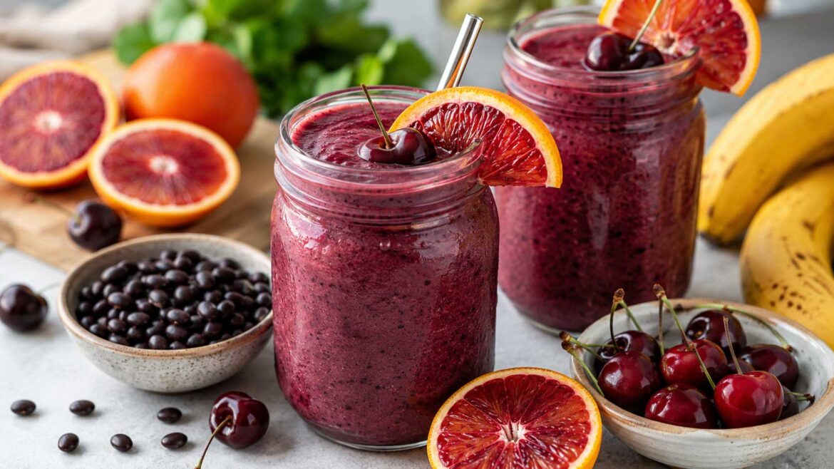 black bean cherry orange smoothie recipe