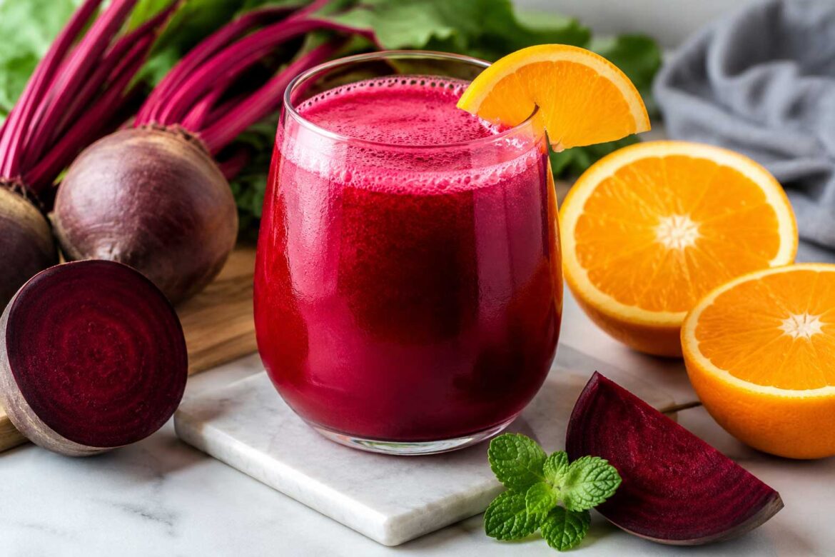 Beet Orange Refresher juice