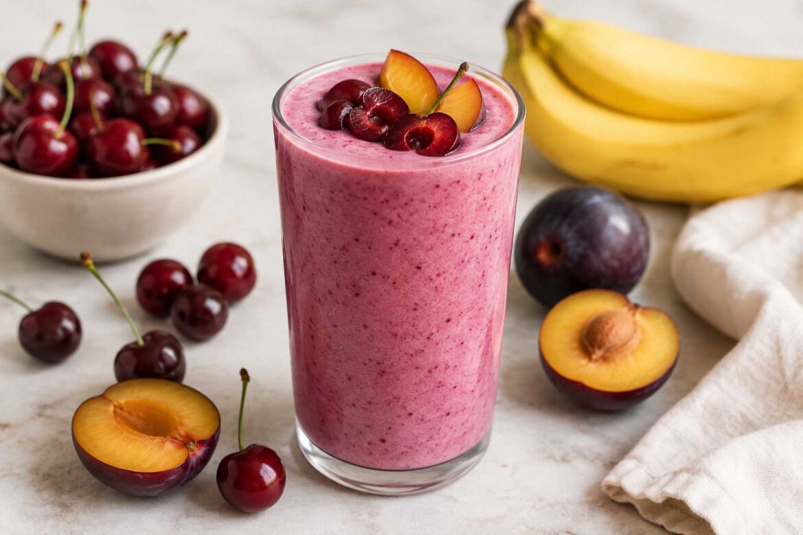 Cherry Plum Yogurt Banana recipe