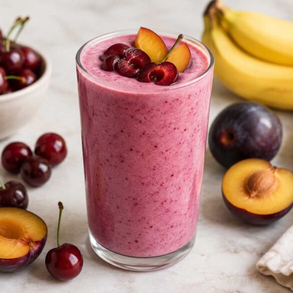 Cherry Plum Yogurt Banana recipe