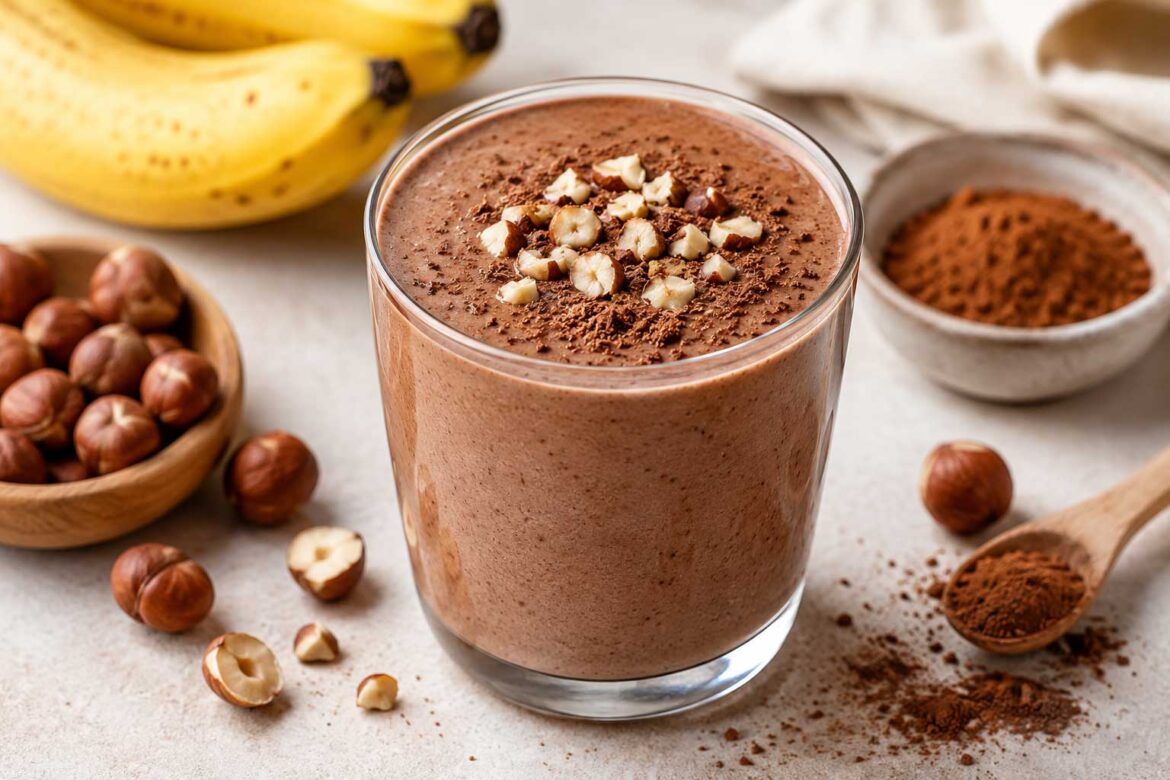 Cocoa Hazelnut Banana Smoothie recipe