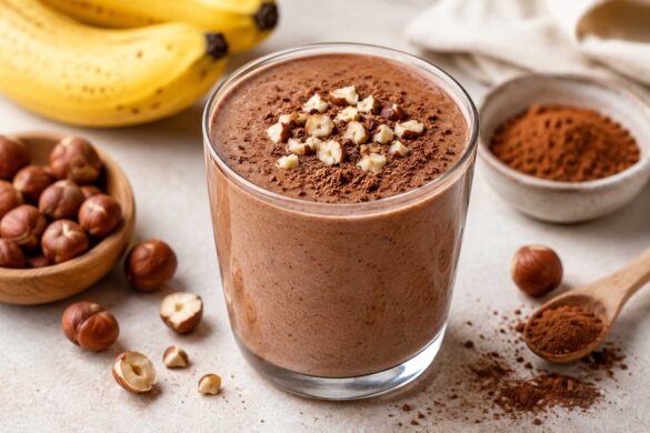 Cocoa Hazelnut Banana Smoothie recipe