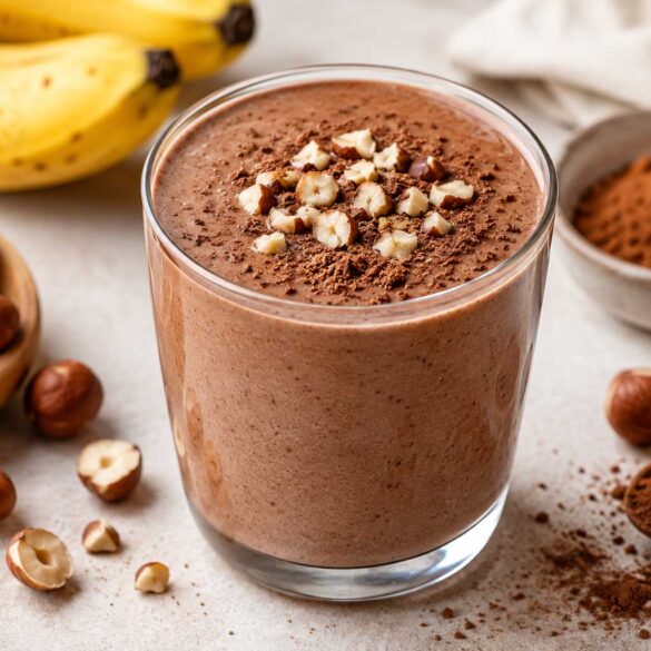 Cocoa Hazelnut Banana Smoothie recipe