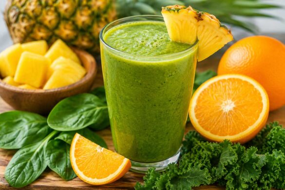 pineapple orange greens smoothie recipe