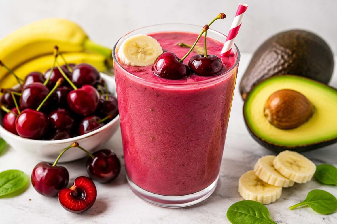 cherry banana avocado smoothie recipe