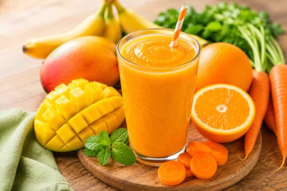 Mango Banana Carrot Orange Smoothie recipe