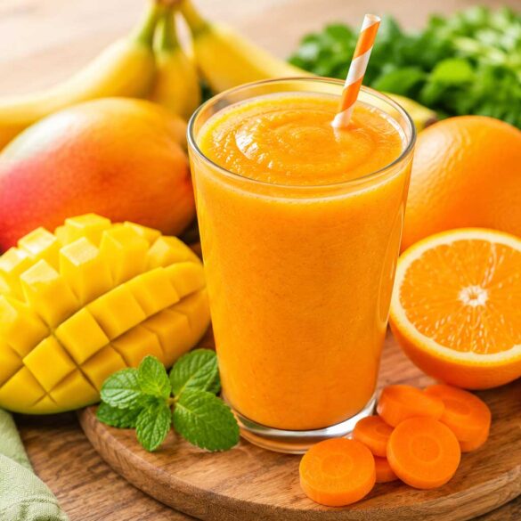 Mango Banana Carrot Orange Smoothie recipe