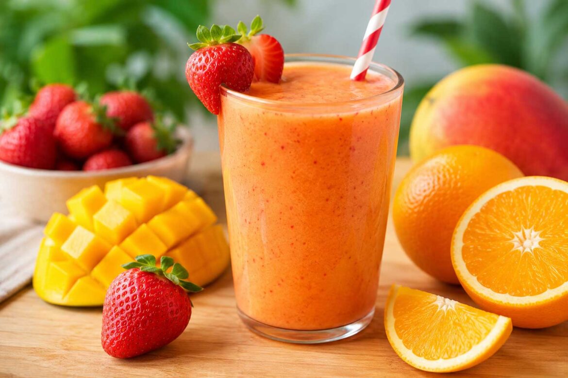 strawberry mango orange smoothie recipe