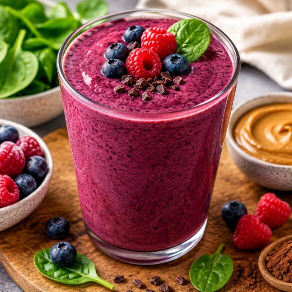 berry protein greens smoothie recipe