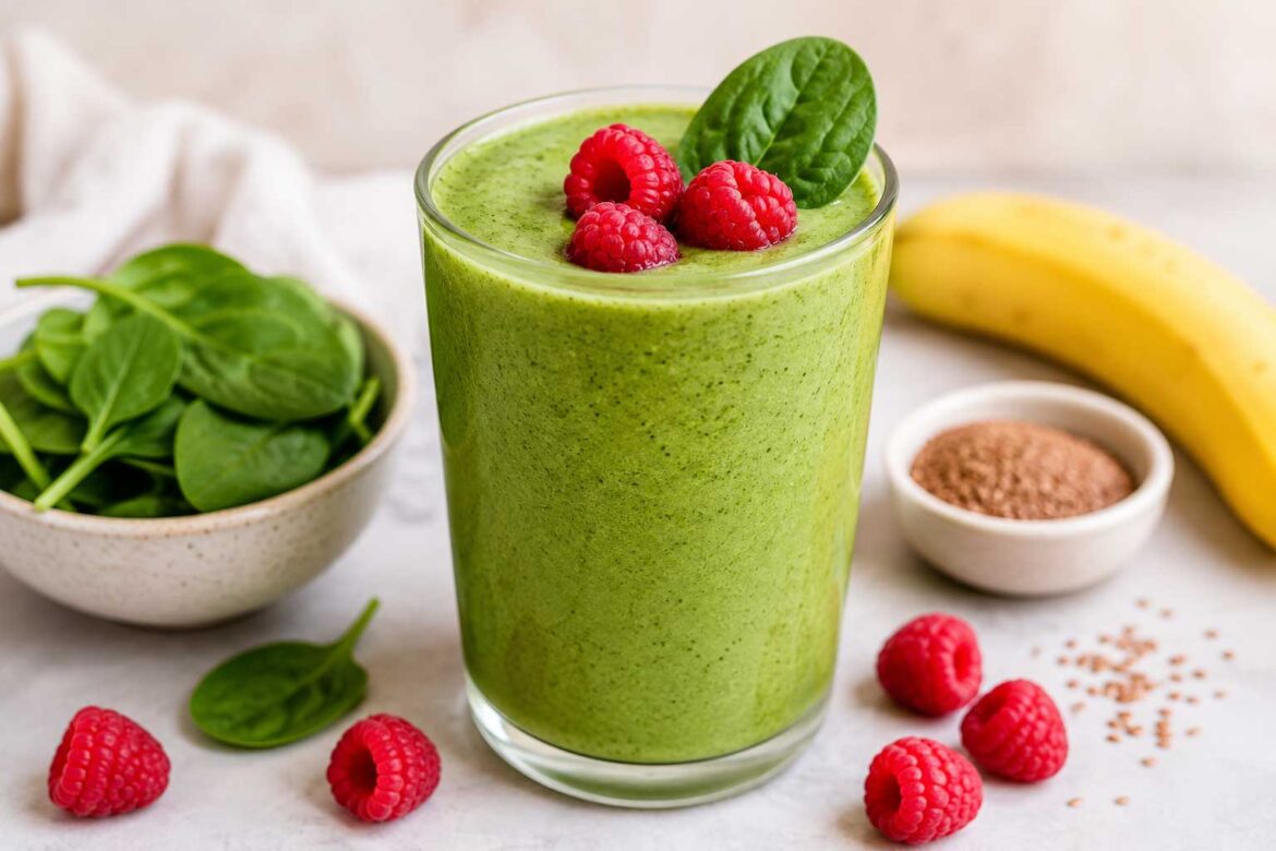 green raspberry smoothie recipe