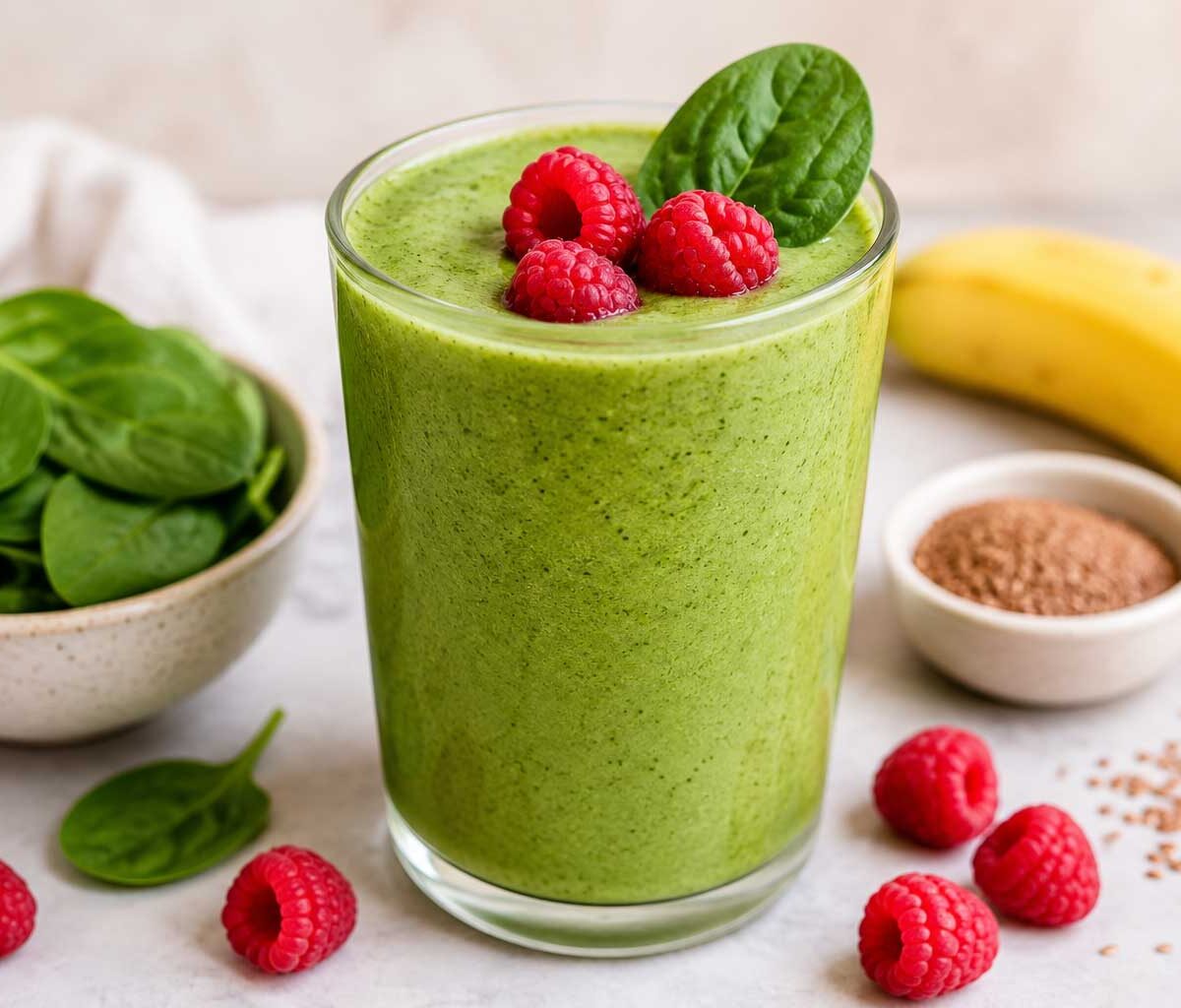 Green Raspberry Smoothie Recipe