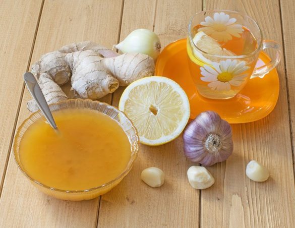 Garlic Lemon Honey Tea