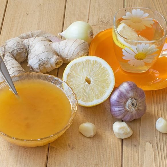 Garlic Lemon Honey Tea