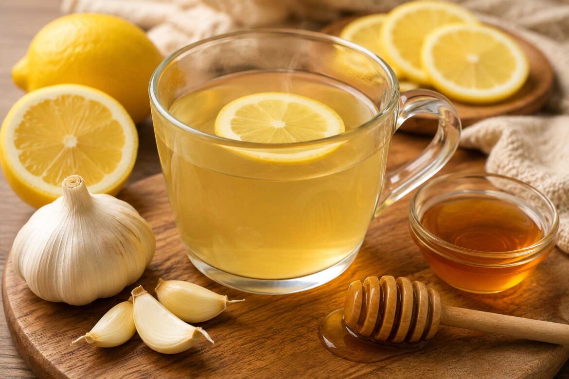 Garlic Lemon Honey Tea recipe